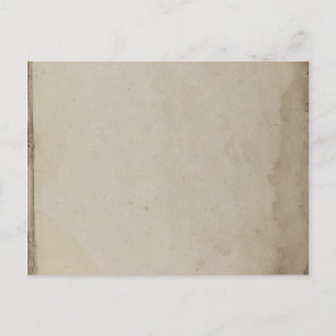 Altes vergilbtes Kraftpapier mit Flecken Postkarte