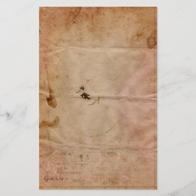 Altes verkettetes Telegrammgeschosse Briefpapier (Vorderseite)