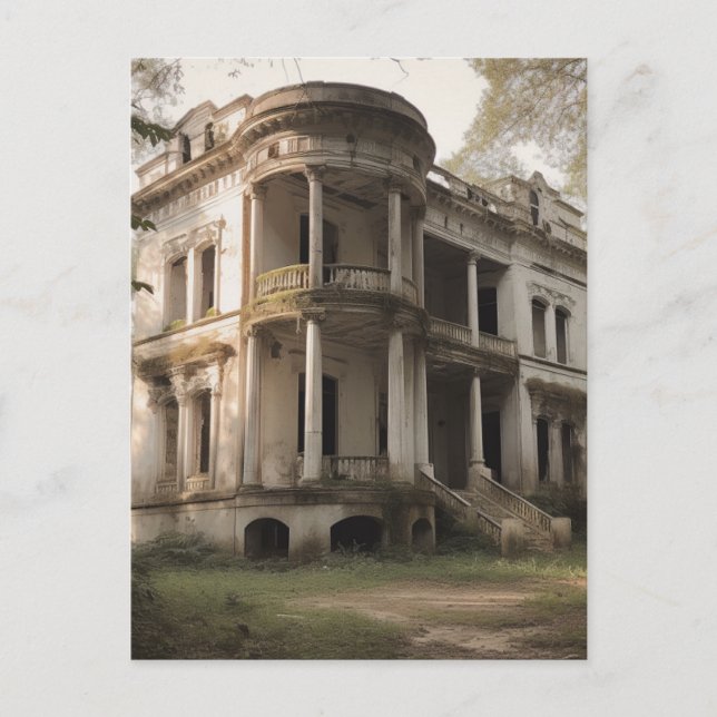 Altes verzichtetes Weiß-Haus Postkarte (Vorderseite)