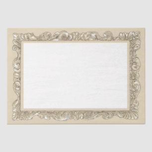 Altes, verziertes Goldrahmen-Tissue-Papier für Dec Seidenpapier