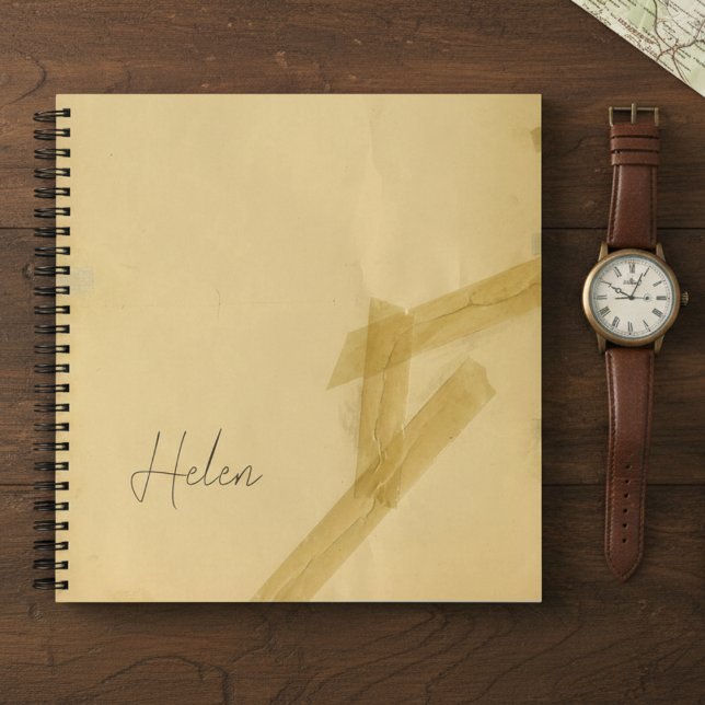 Altes Vintag beschädigtes Tagebuchheft Notizbuch (Von Creator hochgeladen)