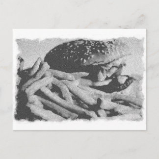 Altes Vintage-Hamburger-Foto-Postkarte Postkarte