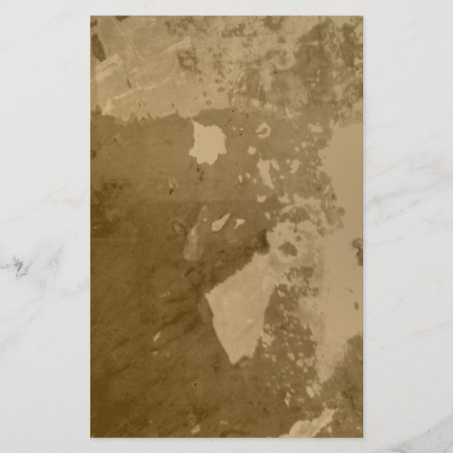 Altes Vintages beunruhigtes Briefpapier (Vorderseite)