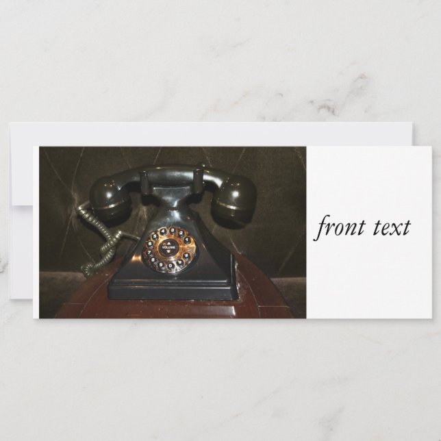 Altes Vintages Einwahltelefon Einladung (Vorderseite)