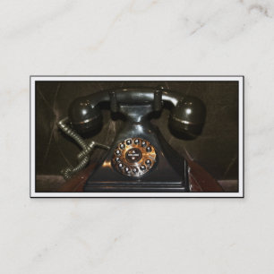 Altes Vintages Einwahltelefon Visitenkarte