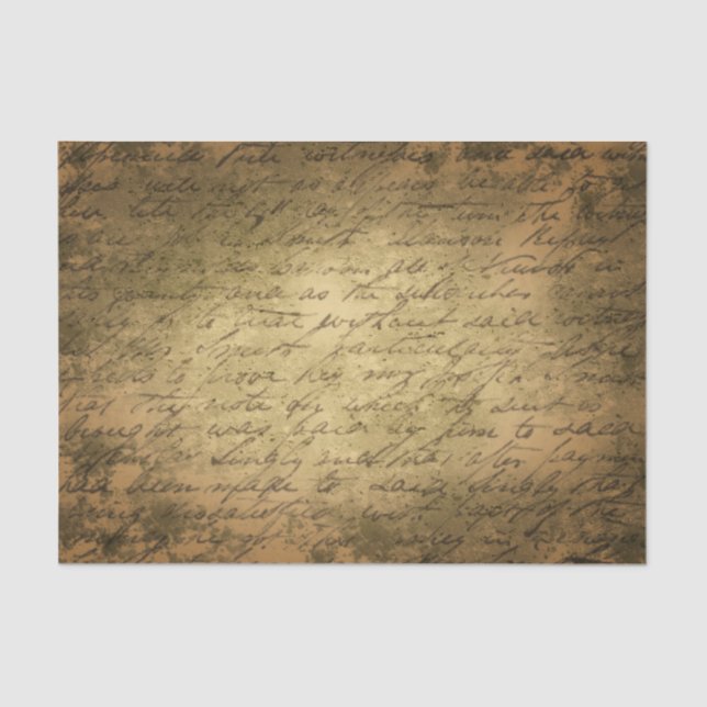 Altes Vintages Handschriftenpapier Seidenpapier (Vorderseite)