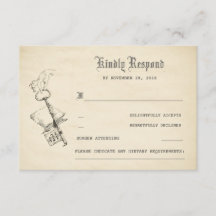 Altes Vintages Story Book Wedding RSVP