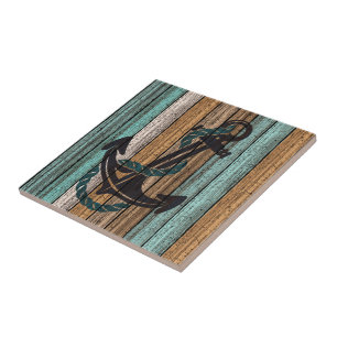 Altes Vintages Wettermuster aus Holz Fliese