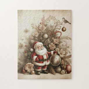 Altes Weihnachtsmann-Puzzle Puzzle