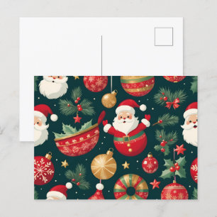 Altes Weihnachtsplakat Postkarte