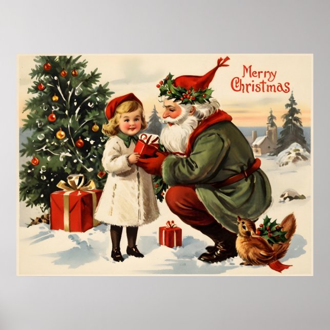 Altes Weihnachtsposter Poster (Vorne)
