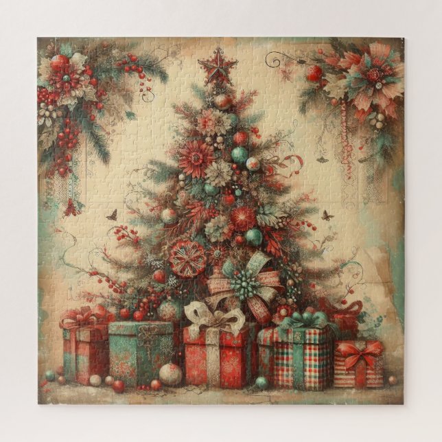 Altes Weihnachtsrätsel Puzzle (Vertikal)