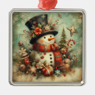 Altes Weihnachtsschmuckstück Ornament Aus Metall