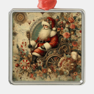 Altes Weihnachtsschmuckstück Ornament Aus Metall