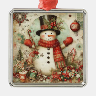 Altes Weihnachtsschmuckstück Ornament Aus Metall