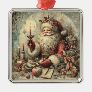Altes Weihnachtsschmuckstück Ornament Aus Metall