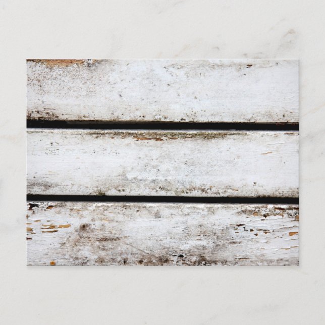 Altes weißes Holz Postkarte (Vorderseite)