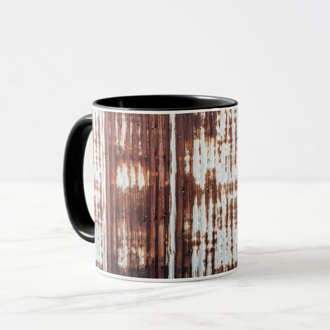 Altes Wellblech Tasse (Vorderseite Links)