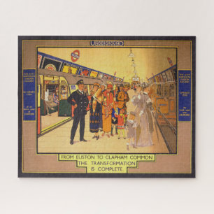 Altes Werbeplakat für die London Underground Puzzle