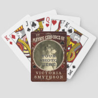 Altes West Custom Foto Personalisiert Brown Wood