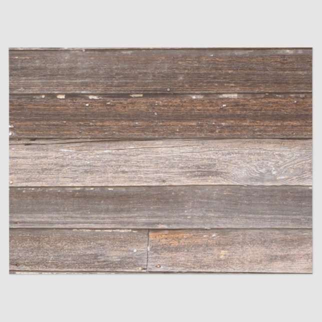 Altes Wetterholz Außenwand eines Bauernhauses Seidenpapier (Vorderseite)