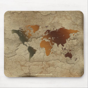 Altes World Map Designer-Geschenk Mousepad