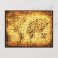 Altes World Map Designer-Geschenk