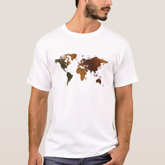 Altes World Map Designer-Geschenk T-Shirt (Vorderseite)