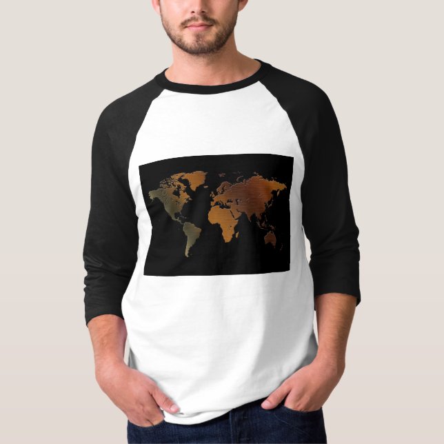 Altes World Map Designer-Geschenk T-Shirt (Vorderseite)