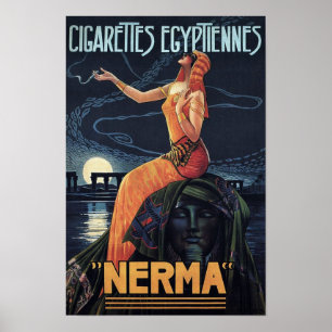 Altes Zigarettenplakat Poster