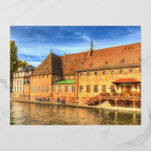Altes Zollhaus Straßburg Folien Feiertagspostkarte
