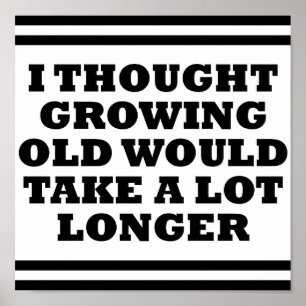 Altes zu schnelles lustiges Poster