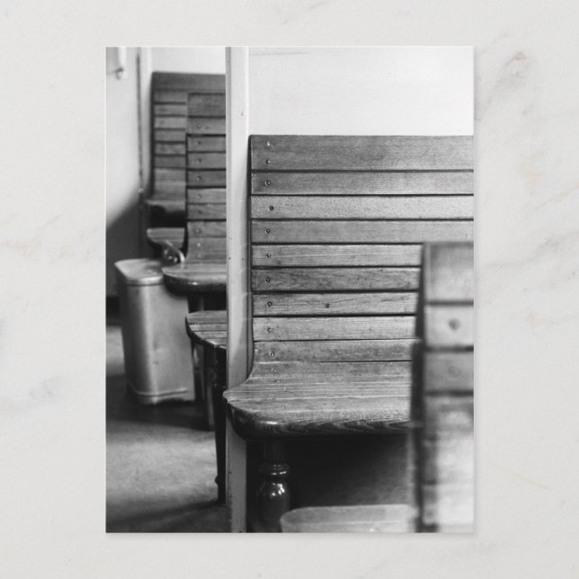 Altes Zugabteil Postkarte (Vorderseite)
