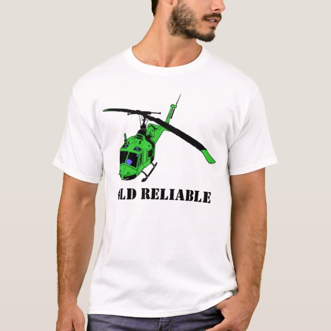 Altes zuverlässiges UH-1 T-Shirt (Vorderseite)