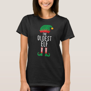 Älteste Elf Sibling Matching Family Group Christma T-Shirt
