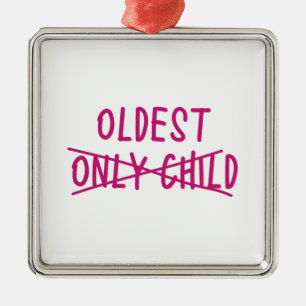 Älteste mit nur ausgekreuztem Kind Ornament Aus Metall