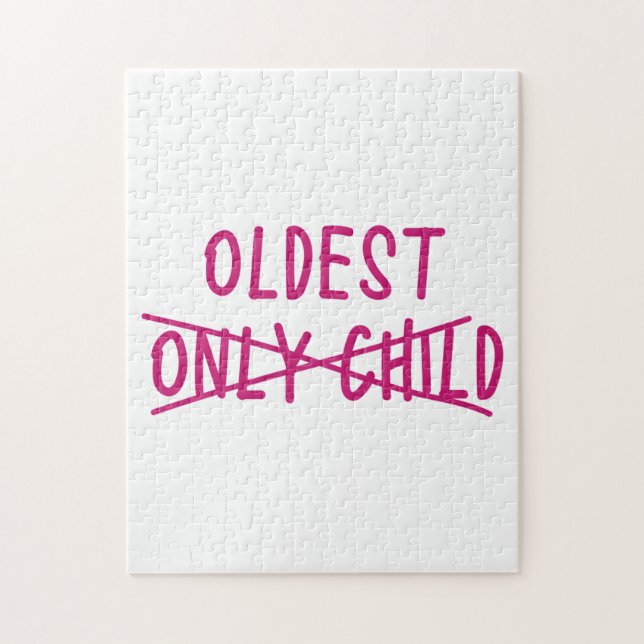 Älteste mit nur ausgekreuztem Kind Puzzle (Vertikal)