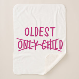 Älteste mit nur ausgekreuztem Kind Sherpadecke