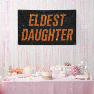 Älteste Tochter Trendleben einer Tochter lustig Banner