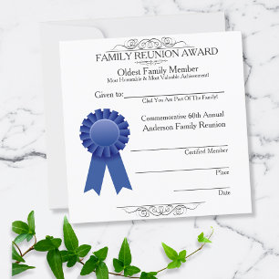 Ältester Member EleganFamily Wiedersehen Awards Einladung