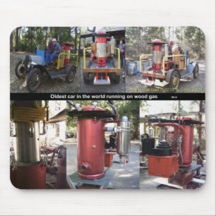Ältester Wagen auf Holz Mousepad