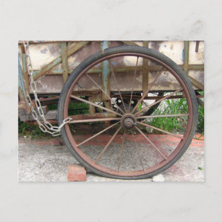 Altfahrrad der Postkarte
