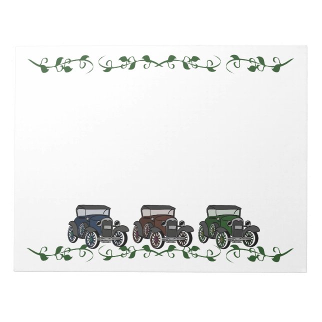 Altfahrzeuge Notizblock (Vorderseite)