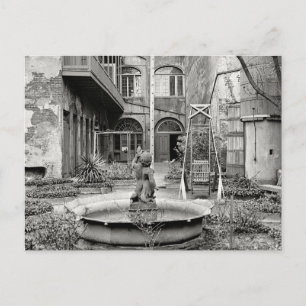 Altfranzösischer Patio Postkarte