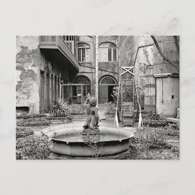 Altfranzösischer Patio Postkarte (Vorderseite)