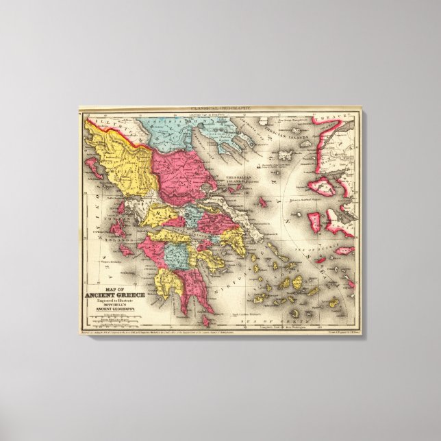 Altgriechenland 2 leinwanddruck (Vorderseite)