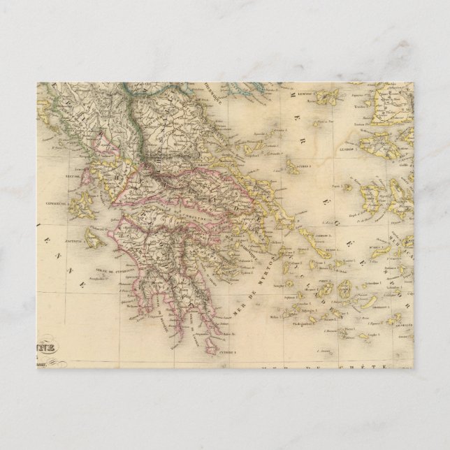 Altgriechenland 3 postkarte (Vorderseite)