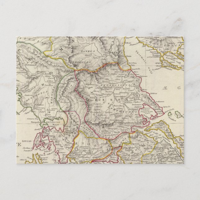 Altgriechenland, Norden Postkarte (Vorderseite)