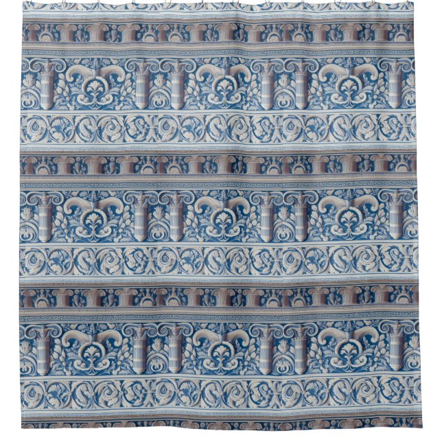 Altgriechisch Duschvorhang (Vorderseite)