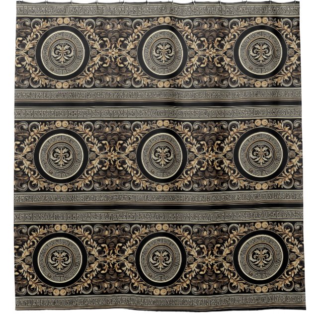 Altgriechisch Duschvorhang (Vorderseite)